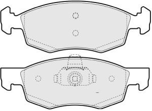 EEC Комплект тормозных колодок, дисковый тормоз BRP1330