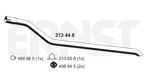 ERNST Труба выхлопного газа 213448