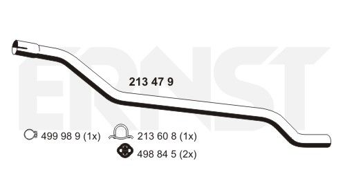 ERNST Труба выхлопного газа 213479