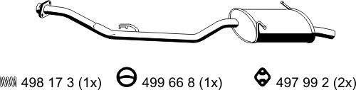 ERNST Глушитель выхлопных газов конечный 283168