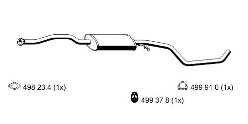 ERNST Предглушитель выхлопных газов 332163