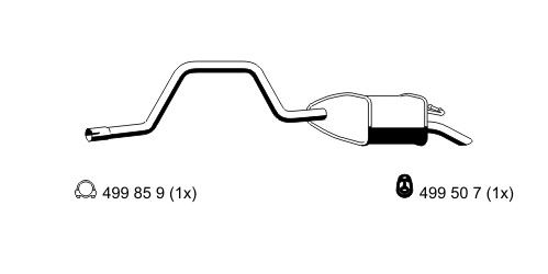 ERNST Глушитель выхлопных газов конечный 343145
