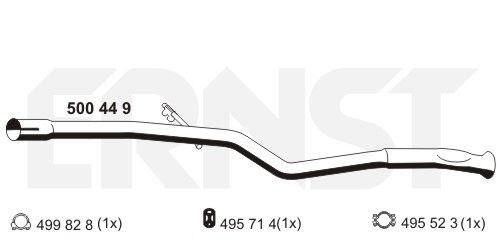 ERNST Труба выхлопного газа 500449
