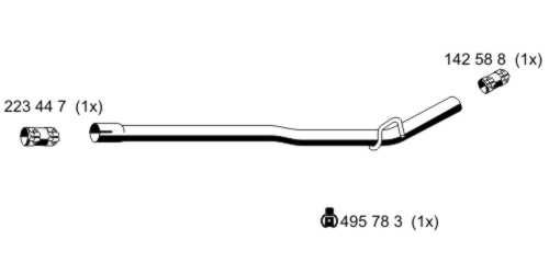 ERNST Труба выхлопного газа 522571