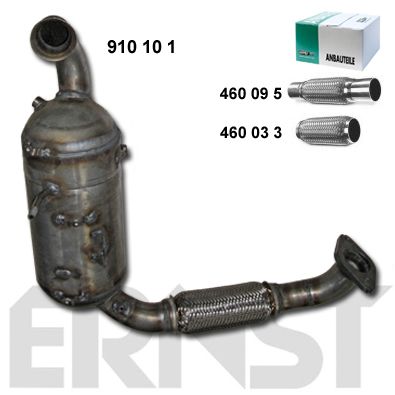 ERNST Nosēdumu-/Daļiņu filtrs, Izplūdes gāzu sistēma 910101