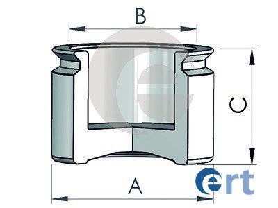 ERT Поршень, корпус скобы тормоза 150981-C