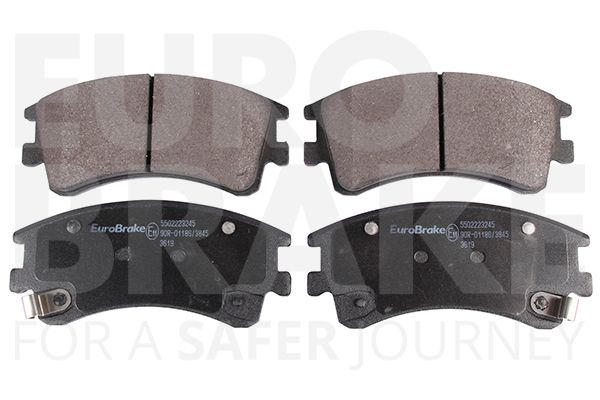 EUROBRAKE Комплект тормозных колодок, дисковый тормоз 5502223245