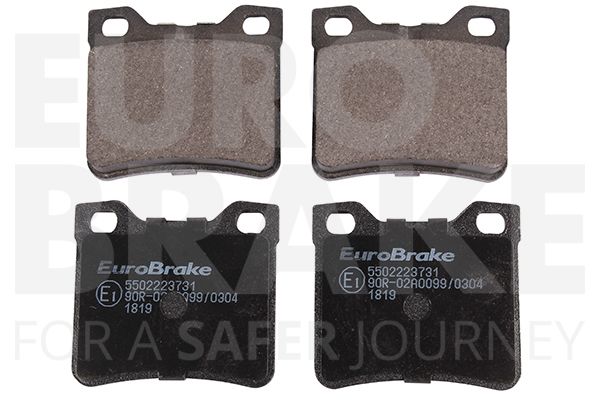 EUROBRAKE Комплект тормозных колодок, дисковый тормоз 5502223731