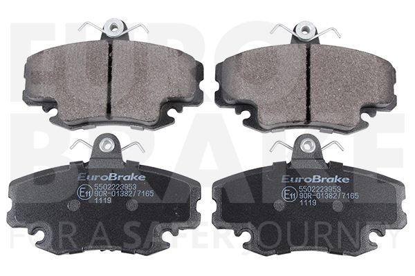EUROBRAKE Комплект тормозных колодок, дисковый тормоз 5502223953