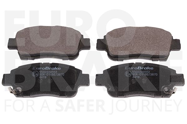 EUROBRAKE Комплект тормозных колодок, дисковый тормоз 5502224552