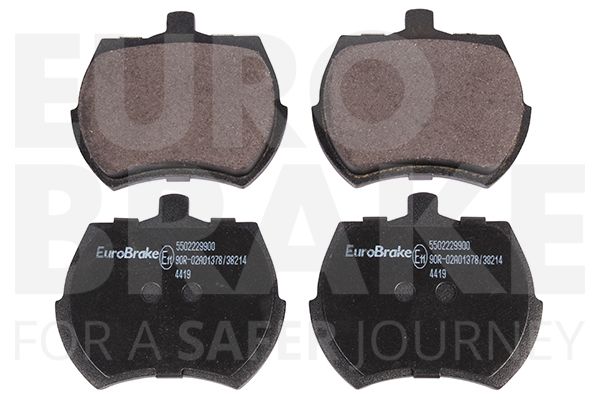EUROBRAKE Комплект тормозных колодок, дисковый тормоз 5502229900