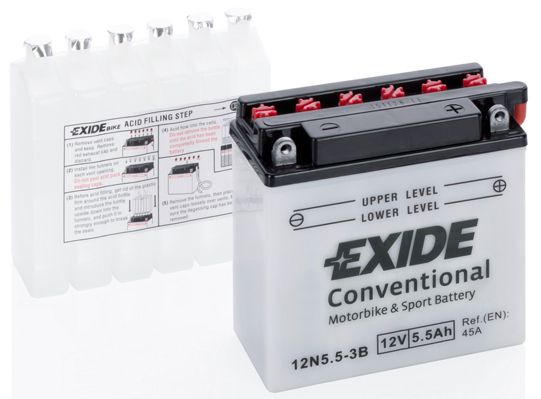 EXIDE Стартерная аккумуляторная батарея 12N5,5-3B