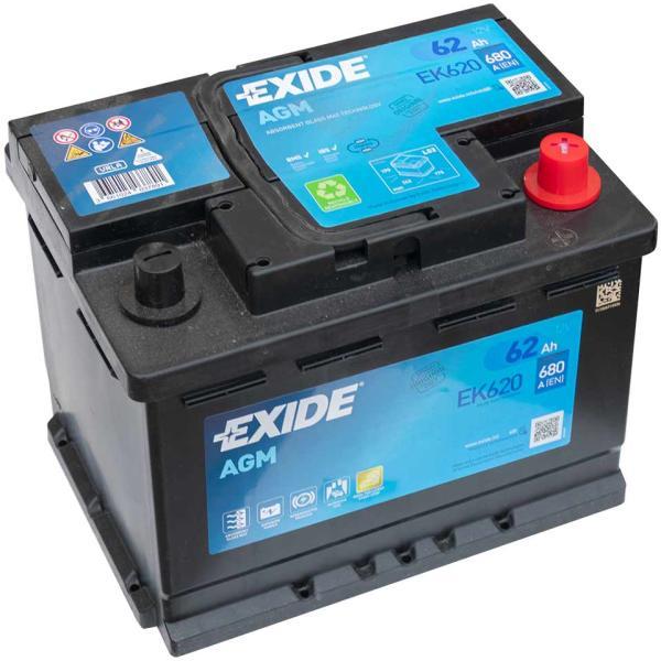 EXIDE Startera akumulatoru baterija EK620