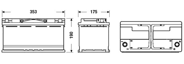 EXIDE Startera akumulatoru baterija EK920