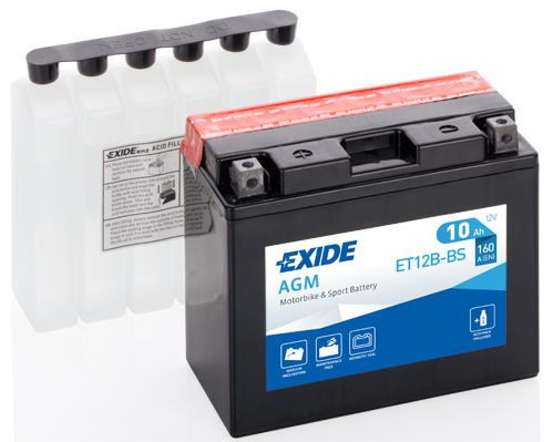 EXIDE Startera akumulatoru baterija ET12B-BS
