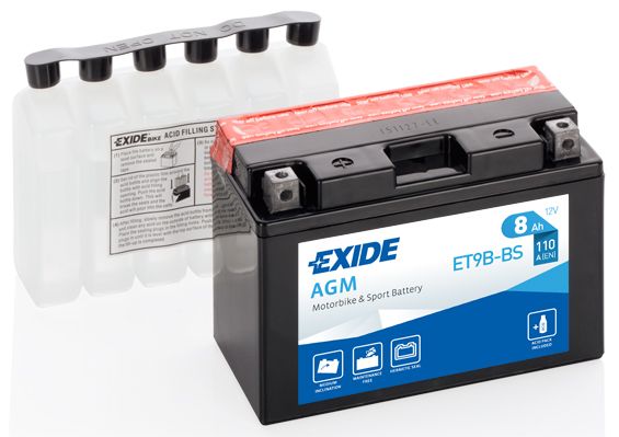 EXIDE Стартерная аккумуляторная батарея ET9B-BS