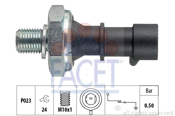 FACET Eļļas spiediena devējs 7.0141