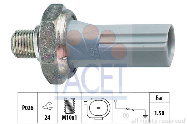 FACET Eļļas spiediena devējs 7.0176