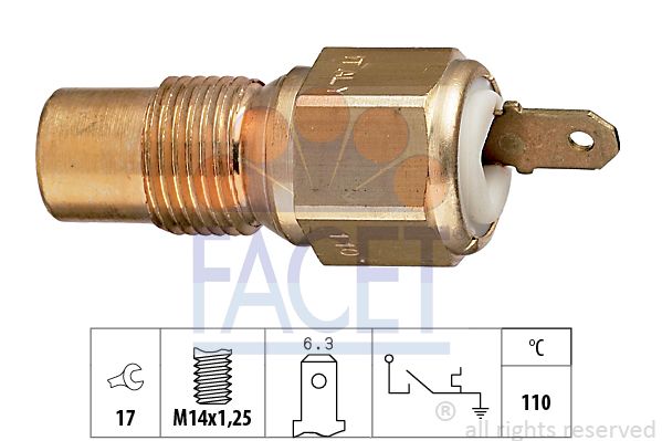 FACET термовыключатель, сигнальная лампа охлаждающей жид 7.4030