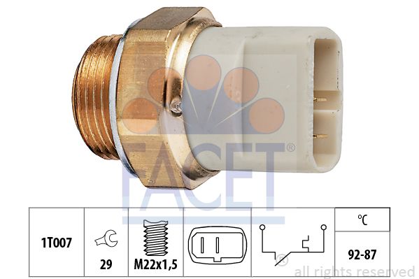 FACET Termoslēdzis, Radiatora ventilators 7.5049