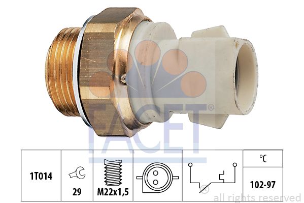 FACET Termoslēdzis, Radiatora ventilators 7.5137