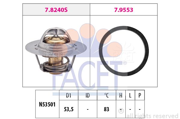 FACET Termostats, Dzesēšanas šķidrums 7.8240