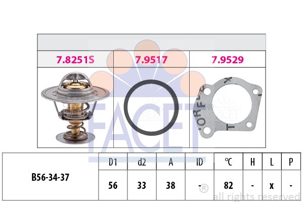 FACET Termostats, Dzesēšanas šķidrums 7.8251