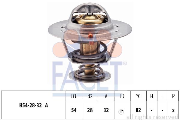 FACET Termostats, Dzesēšanas šķidrums 7.8276S