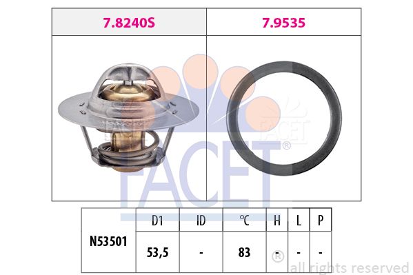 FACET Termostats, Dzesēšanas šķidrums 7.8293