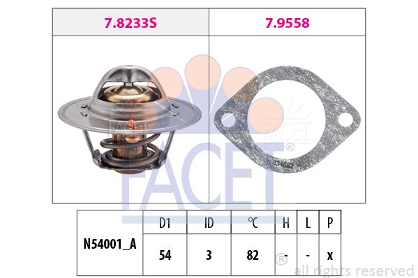 FACET Termostats, Dzesēšanas šķidrums 7.8329