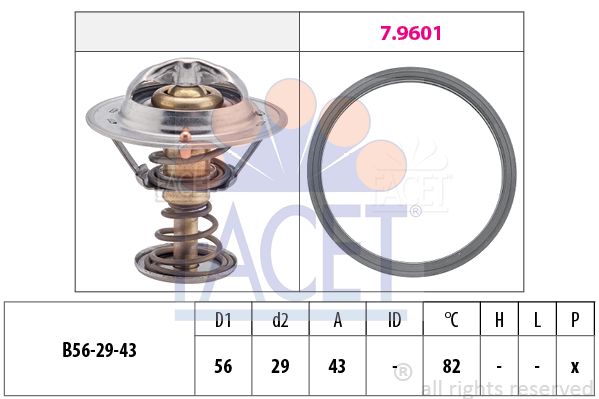 FACET Termostats, Dzesēšanas šķidrums 7.8339