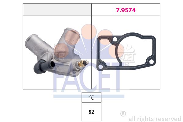 FACET Термостат, охлаждающая жидкость 7.8348