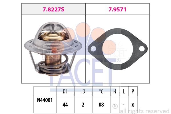 FACET Termostats, Dzesēšanas šķidrums 7.8390