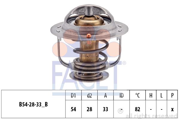 FACET Termostats, Dzesēšanas šķidrums 7.8462S