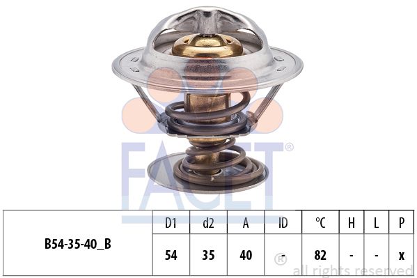 FACET Termostats, Dzesēšanas šķidrums 7.8641S