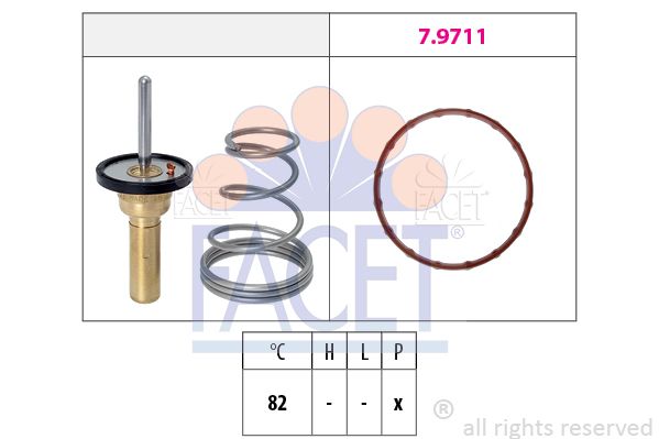 FACET Термостат, охлаждающая жидкость 7.8736