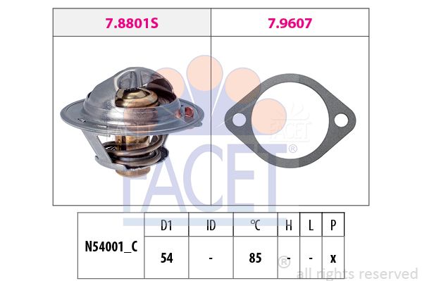 FACET Termostats, Dzesēšanas šķidrums 7.8801