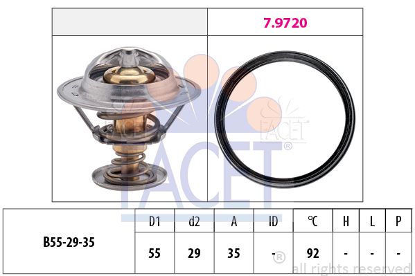 FACET Termostats, Dzesēšanas šķidrums 7.8945