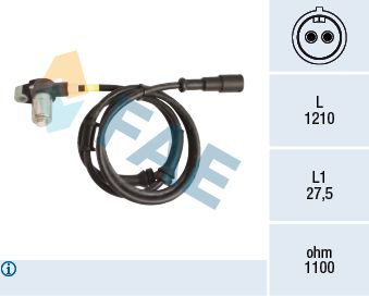 FAE Датчик, частота вращения колеса 78169