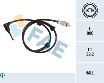 FAE Датчик, частота вращения колеса 78243