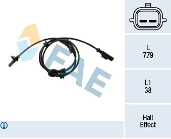 FAE Датчик, частота вращения колеса 78437