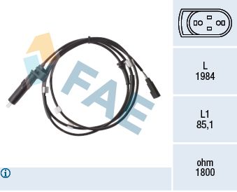 FAE Датчик, частота вращения колеса 78475