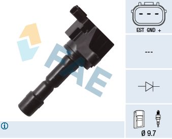 FAE Катушка зажигания 80290