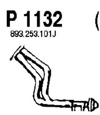 FENNO Izplūdes caurule P1132
