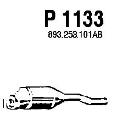 FENNO Vidējais izpl. gāzu trokšņa slāpētājs P1133