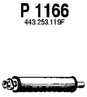 FENNO Vidējais izpl. gāzu trokšņa slāpētājs P1166