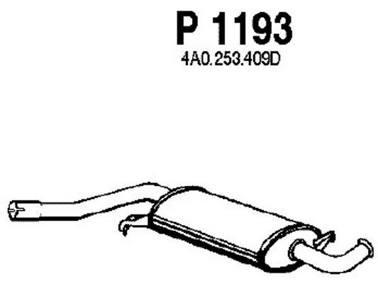 FENNO Vidējais izpl. gāzu trokšņa slāpētājs P1193