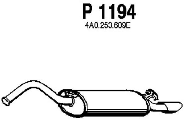FENNO Глушитель выхлопных газов конечный P1194