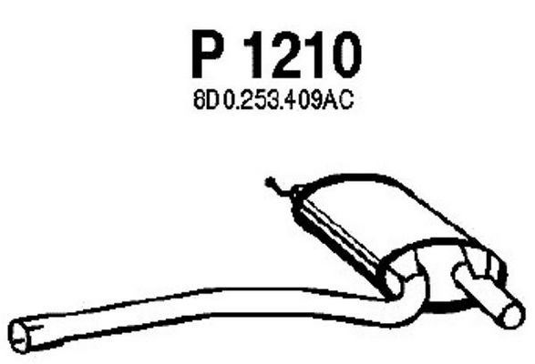 FENNO Vidējais izpl. gāzu trokšņa slāpētājs P1210