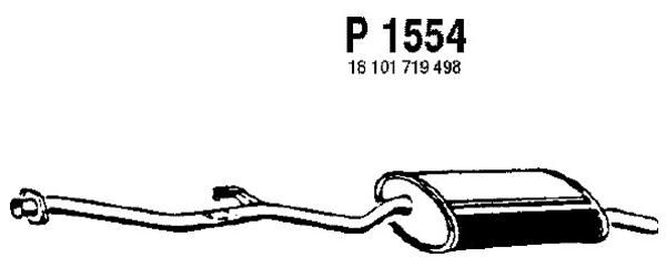 FENNO Глушитель выхлопных газов конечный P1554